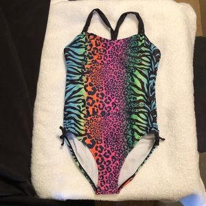 NWT - Girls One Piece Sz: L Coastalista Swimsuit